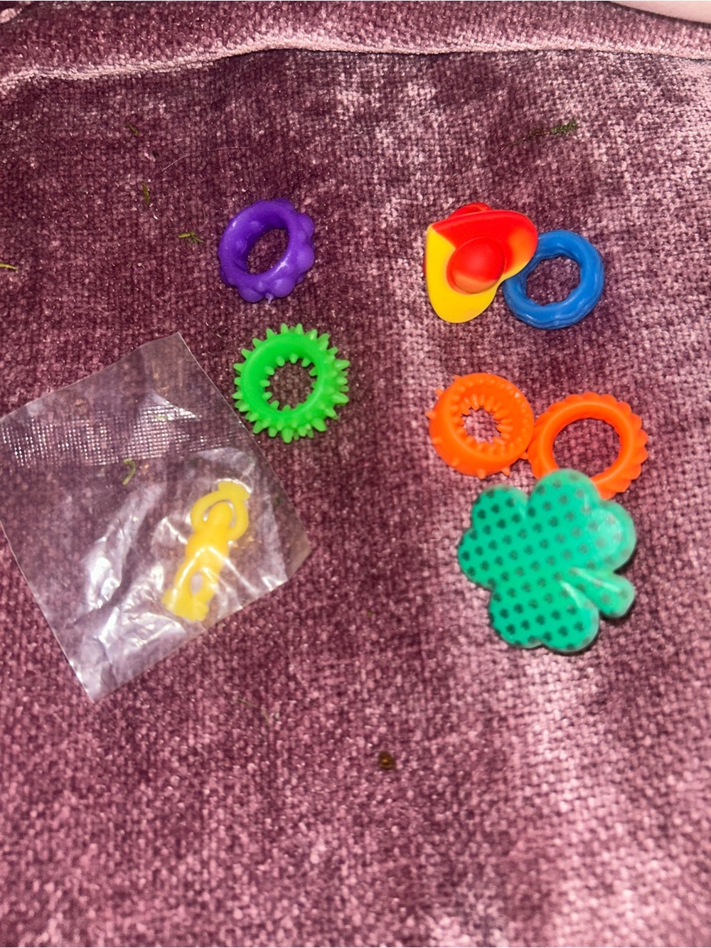 Kids Sensory Teething & Stacking Ring Set - Assorted Colors